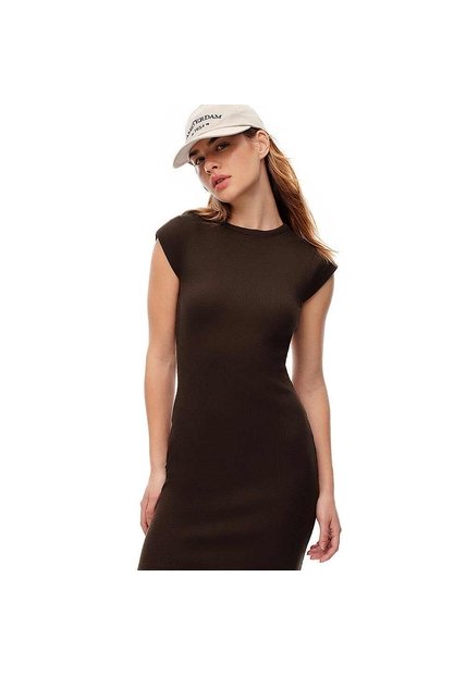 VESTIDO GEF MUJER LELA CHOCOLATE 8892 Talla L