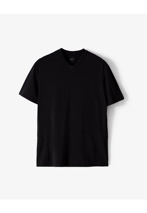 Camiseta Deportiva Control De Humedad Negra Hombre Negro