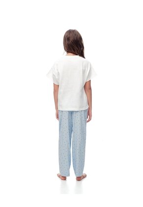 Camiseta + Pantalón De Pijama Estampado Niña Azul