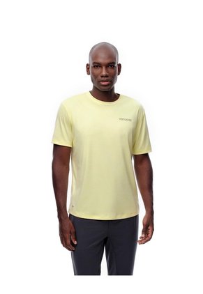 Camiseta Deportiva Control Humedad Amarilla Hombre Amarillo
