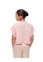 Camiseta Regular Algodón Rosada Niña Rosa de Gef