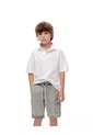 Bermuda Denim Regular Gris Niño Azul de Gef