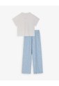 Camiseta + Pantalón De Pijama Estampado Niña Azul de Gef