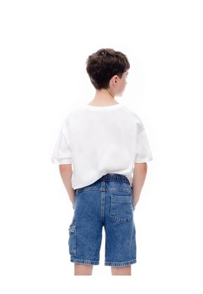 Bermuda Denim Regular índigo Medio Niño Azul Oscuro