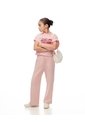 Camiseta Regular Algodón Rosada Niña Rosa de Gef