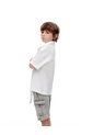 Bermuda Denim Regular Gris Niño Azul de Gef