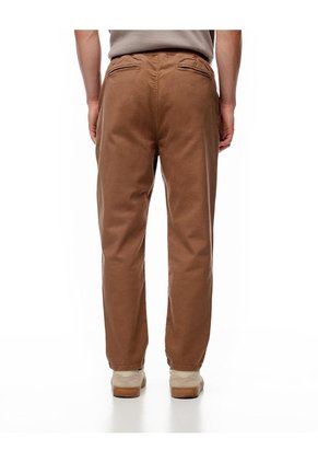 Pantalón Regular Drill Algodón Café Hombre Cafe