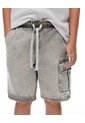 Bermuda Denim Regular Gris Niño Azul de Gef