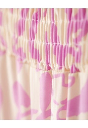 Vestido Corto Estampado Niña Purpura