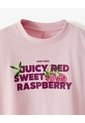 Camiseta Regular Algodón Rosada Niña Rosa de Gef
