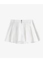 Falda Corta Tiro Alto Denim Blanca Mujer Blanco de Gef