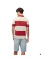 Polo Regular Algodón Rayas Hombre Rojo de Gef
