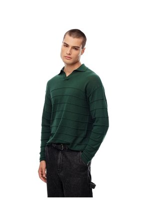 Camibuzo Regular Algodón Verde Hombre Verde