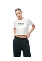 Camiseta Crop Regular Algodón Blanca Mujer Blanco de Gef