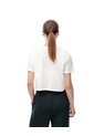 Camiseta Crop Regular Algodón Blanca Mujer Blanco de Gef