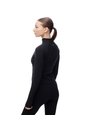 Chaqueta Slim Tejido De Punto Negra Mujer Negro de Gef