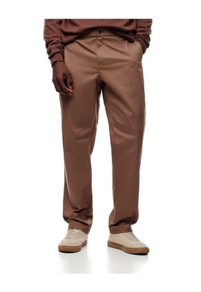 Pantalón Chino Algodón Café Hombre Cafe