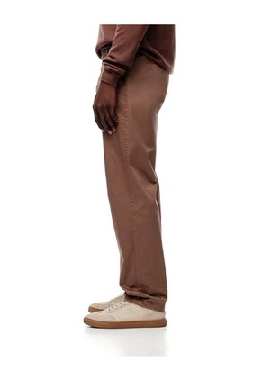 Pantalón Chino Algodón Café Hombre Cafe