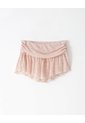 Short De Pijama Transparencia Crema Mujer Rojo de Gef
