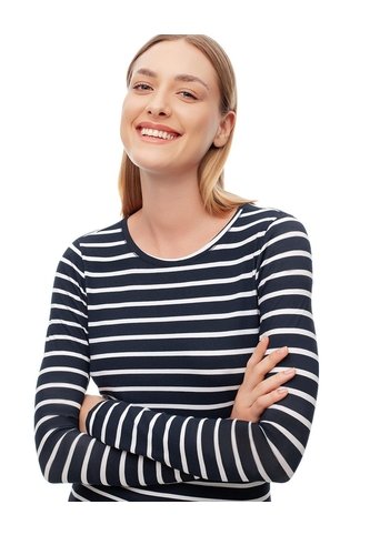 Camibuzo Slim Algodón Rayas Mujer Multicolor Gef
