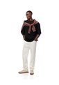 Camiseta Oversize Negra Hombre Negro de Gef
