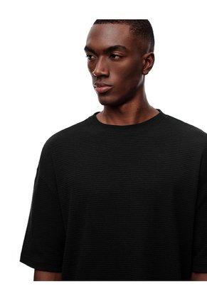 Camiseta Oversize Negra Hombre Negro