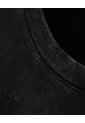 Camiseta Regular Algodón Negra Estampada Mujer Negro de Gef