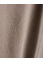 Pantalón Recto Tiro Medio Algodón Taupe Mujer Marron Claro de Gef