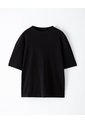 Camiseta Oversize Negra Hombre Negro de Gef