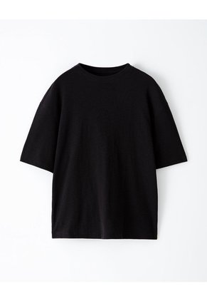 Camiseta Oversize Negra Hombre Negro