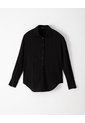 Camisa Manga Larga Oversize Negra Mujer Negro de Gef