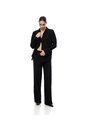 Camisa Manga Larga Oversize Negra Mujer Negro de Gef