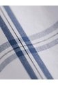 Camisa Manga Larga Regular Algodón Cuadros Hombre Blanco de Gef