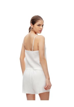 Blusa Regular Blanca Mujer Blanco