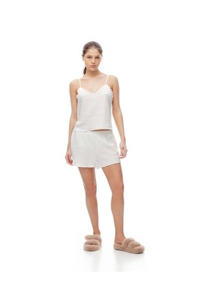Blusa Regular Blanca Mujer Blanco