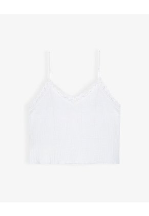 Blusa Regular Blanca Mujer Blanco