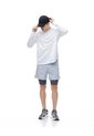 Camiseta Regular Manga Larga Blanca Estampada Hombre Blanco de Gef