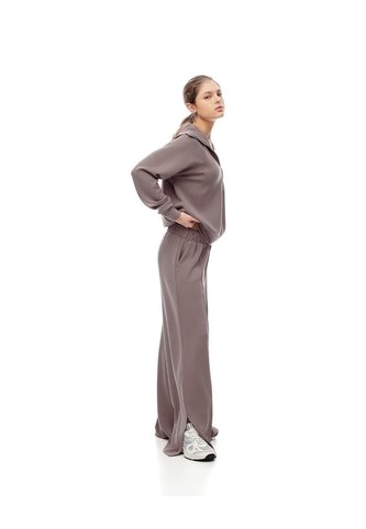 Pantalón Tiro Alto Café Mujer Cafe Gef