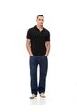 Polo Slim Algodón Negra Hombre Negro de Gef