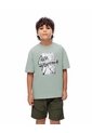 Camiseta Regular Algodón Verde Niño Verde de Gef