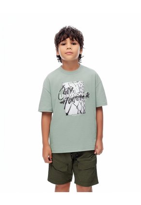 Camiseta Regular Algodón Verde Niño Verde