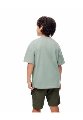 Camiseta Regular Algodón Verde Niño Verde