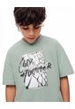 Camiseta Regular Algodón Verde Niño Verde de Gef