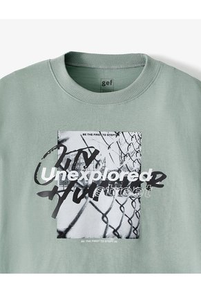 Camiseta Regular Algodón Verde Niño Verde
