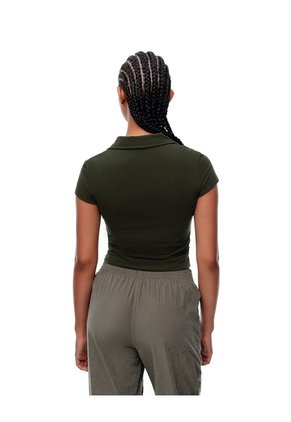 Polo Slim Algodón Verde Mujer Verde