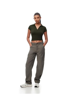 Polo Slim Algodón Verde Mujer Verde