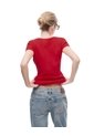 Camiseta Slim Algodón Roja Mujer Rojo de Gef