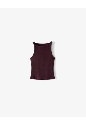Camiseta Esqueleto Slim Vinotinto Mujer Rojo