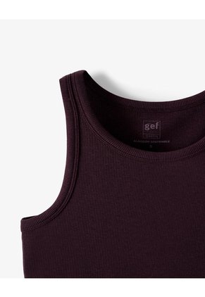 Camiseta Slim Vinotinto Mujer Rojo