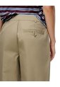 Pantalón Tiro Medio Baggy Barrel Drill Café Mujer Cafe de Gef